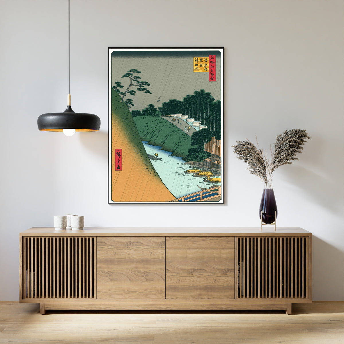 Utagawa Hiroshige — Seidō and Kanda River from Shōhei Bridge | Japanese Woodblock Print (Ukiyo-e)