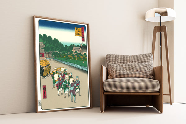 Utagawa Hiroshige — Shiba Shinmei Shrine and Zōjōji Temple | Japanese Woodblock Print (Ukiyo-e)