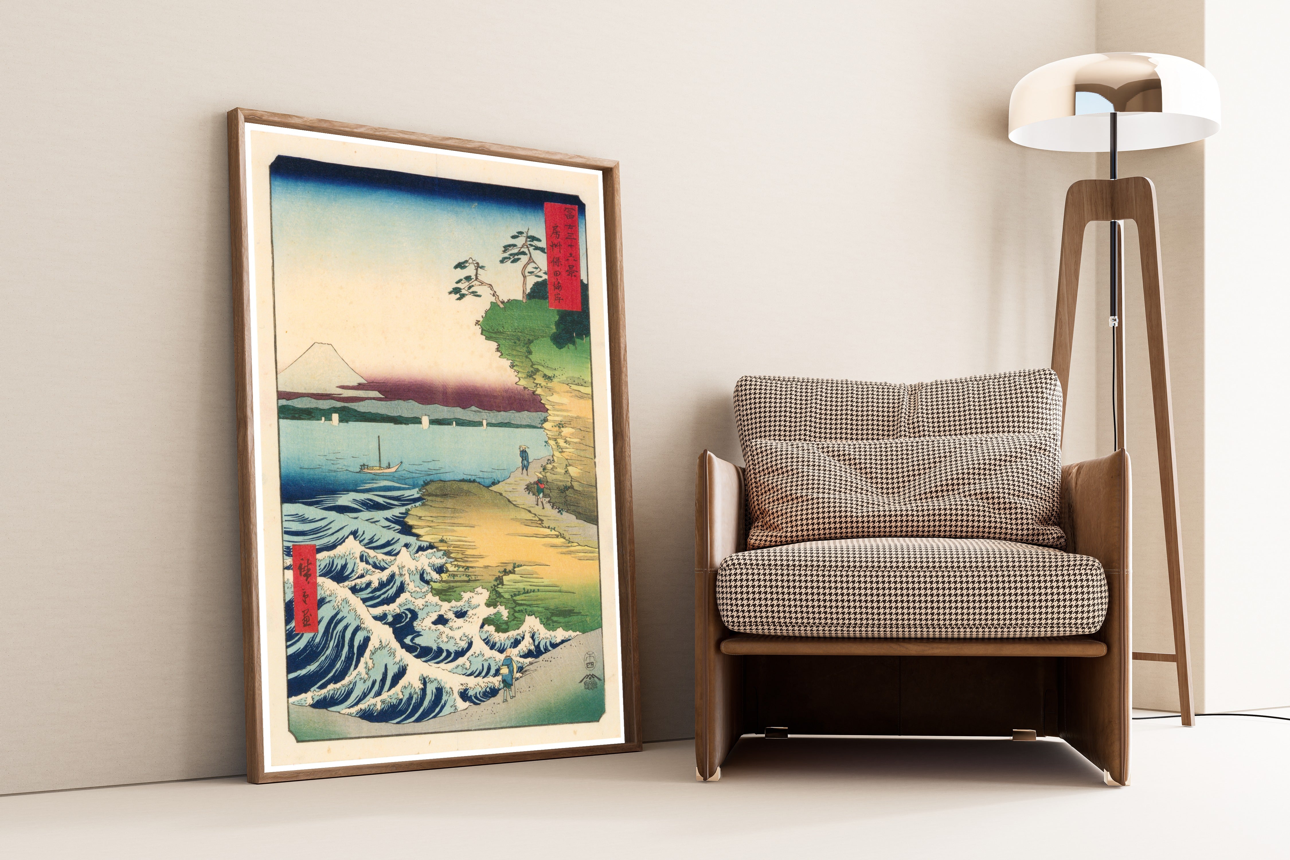 Utagawa Hiroshige — The Hota Coast in Awa Province | Japanese Woodblock Print (Ukiyo-e)