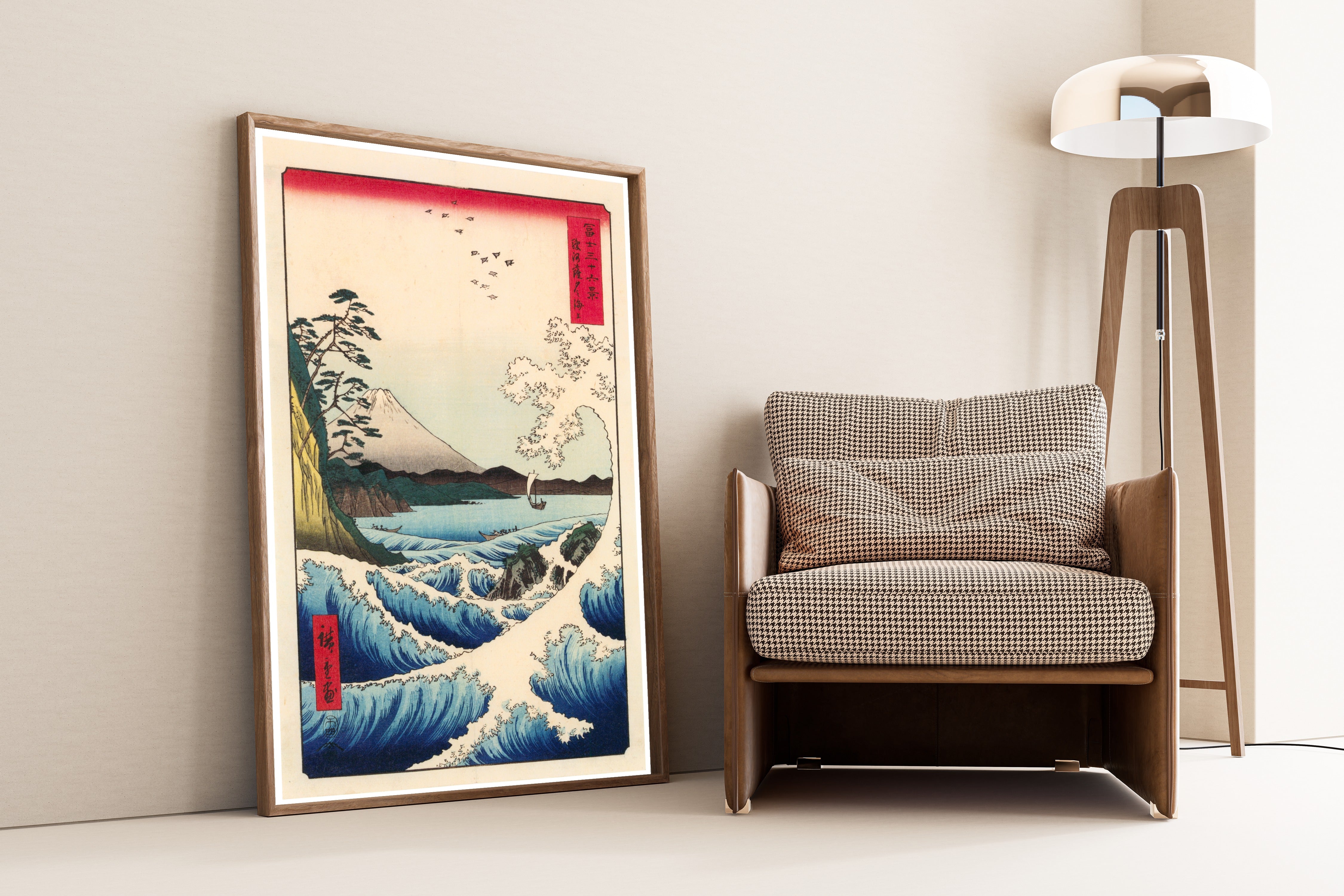 Utagawa Hiroshige — The Sea off Satta in Suruga Province | Japanese Woodblock Print (Ukiyo-e)