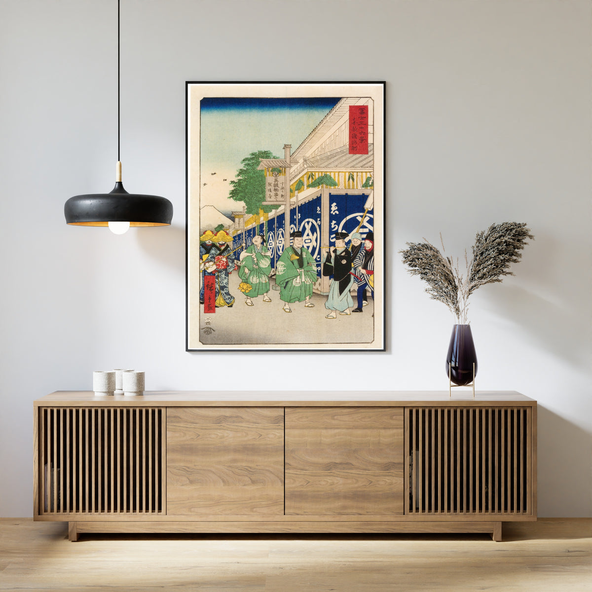 Utagawa Hiroshige — Thirty-six Views of Mount Fuji: The Suruga District in the Eastern Capital | Japanese Woodblock Print (Ukiyo-e)