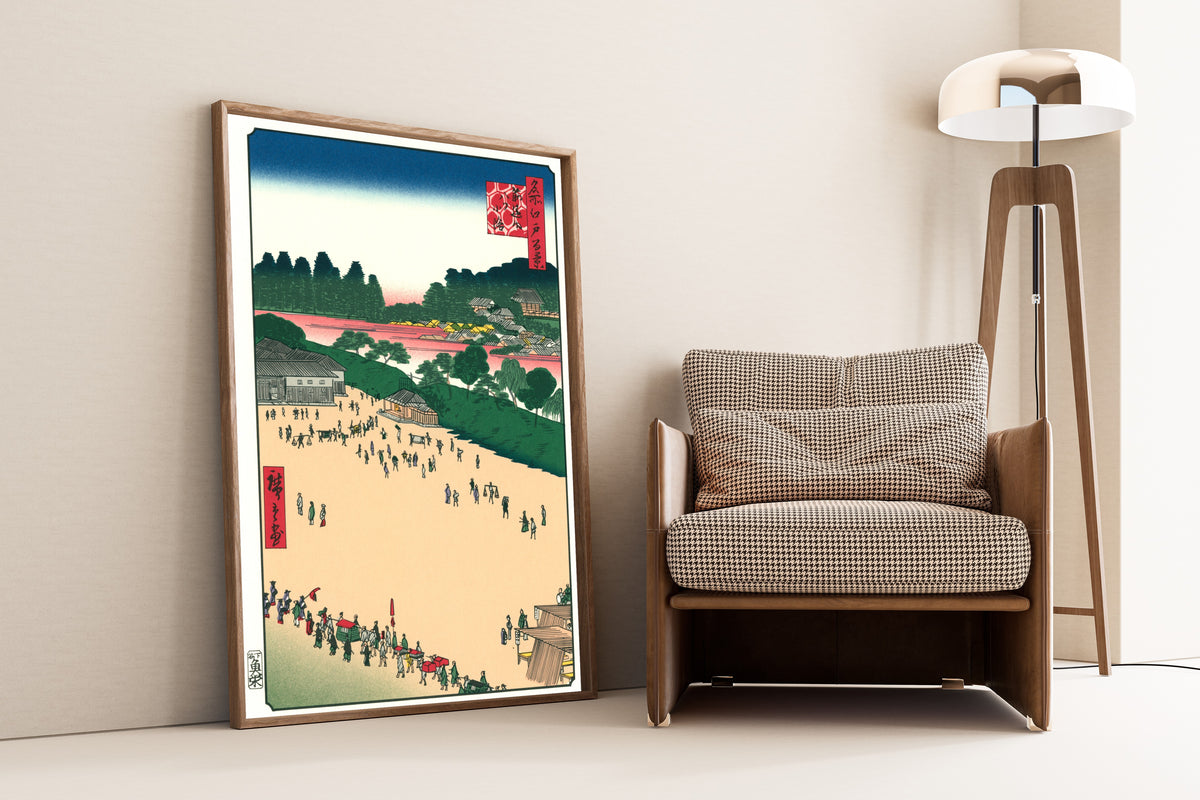 Utagawa Hiroshige — Yatsukōji, Inside Sujikai Gate | Japanese Woodblock Print (Ukiyo-e)
