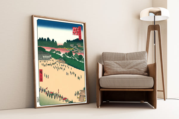 Utagawa Hiroshige — Yatsukōji, Inside Sujikai Gate | Japanese Woodblock Print (Ukiyo-e)