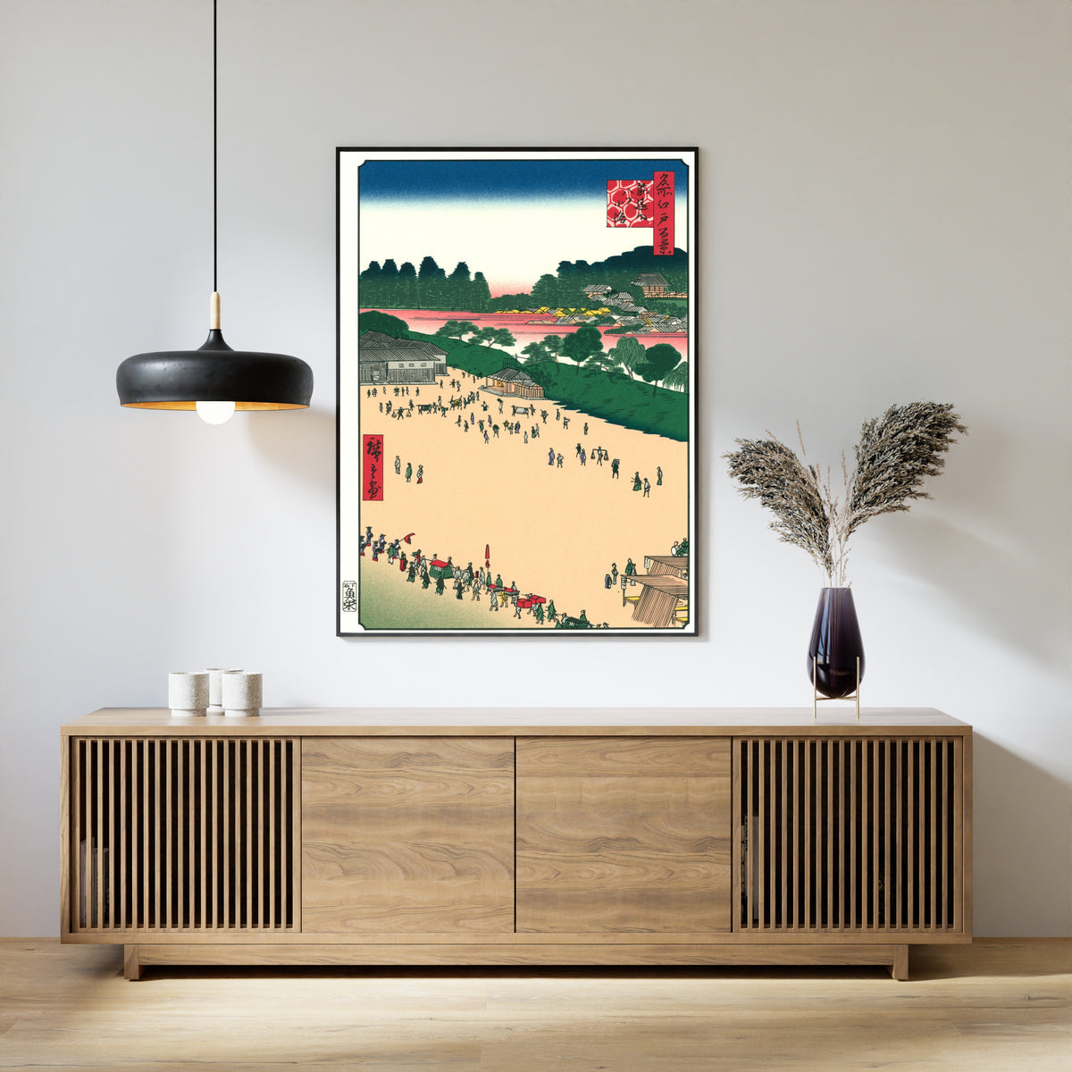Utagawa Hiroshige — Yatsukōji, Inside Sujikai Gate | Japanese Woodblock Print (Ukiyo-e)