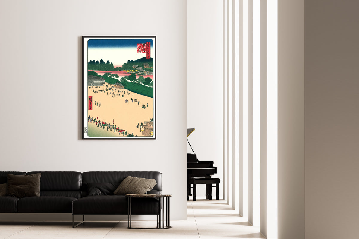 Utagawa Hiroshige — Yatsukōji, Inside Sujikai Gate | Japanese Woodblock Print (Ukiyo-e)