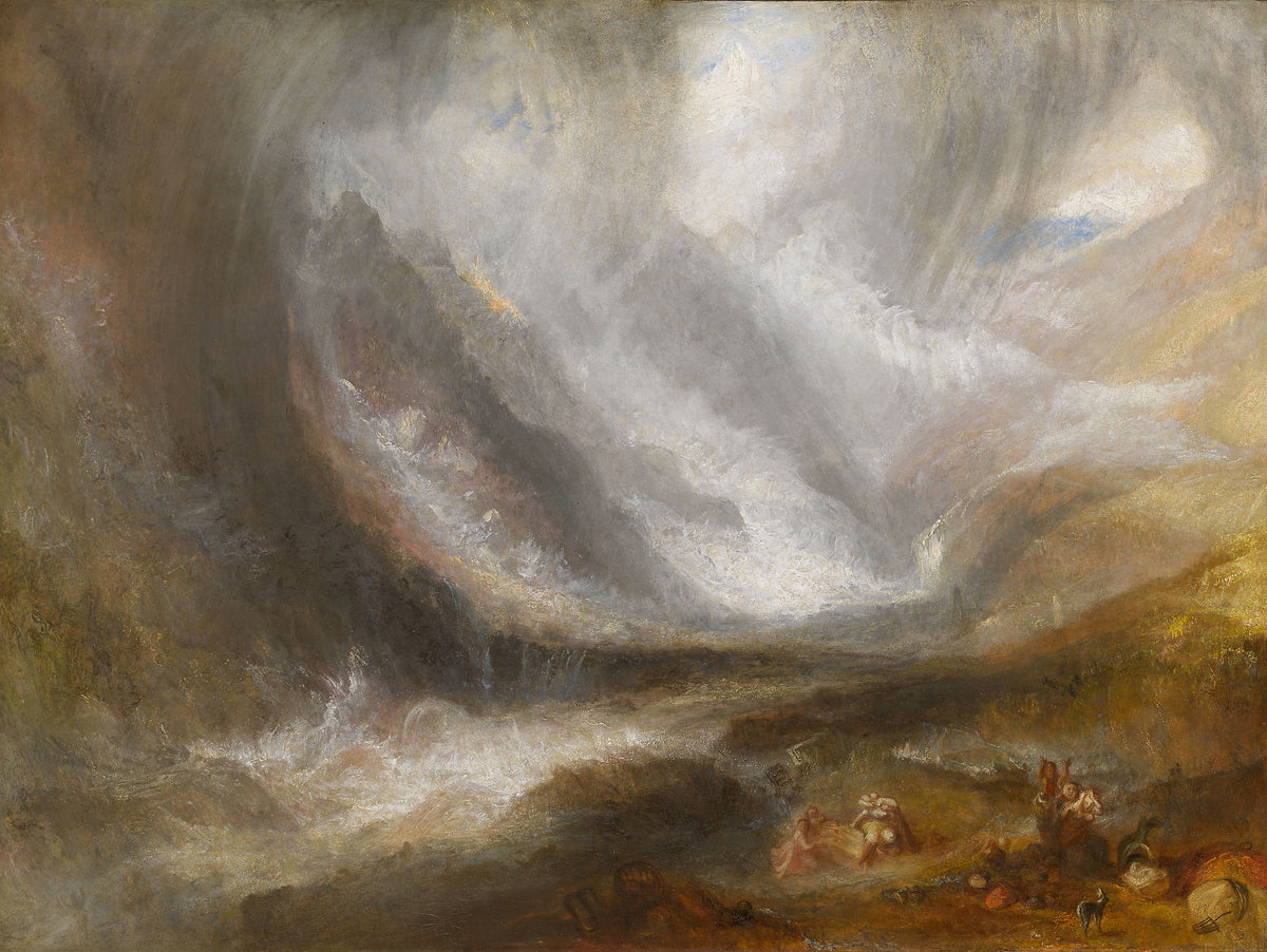 J.M.W. Turner — Valley of Aosta: Snowstorm, Avalanche, and Thunderstorm | Landscape Fine Art Print
