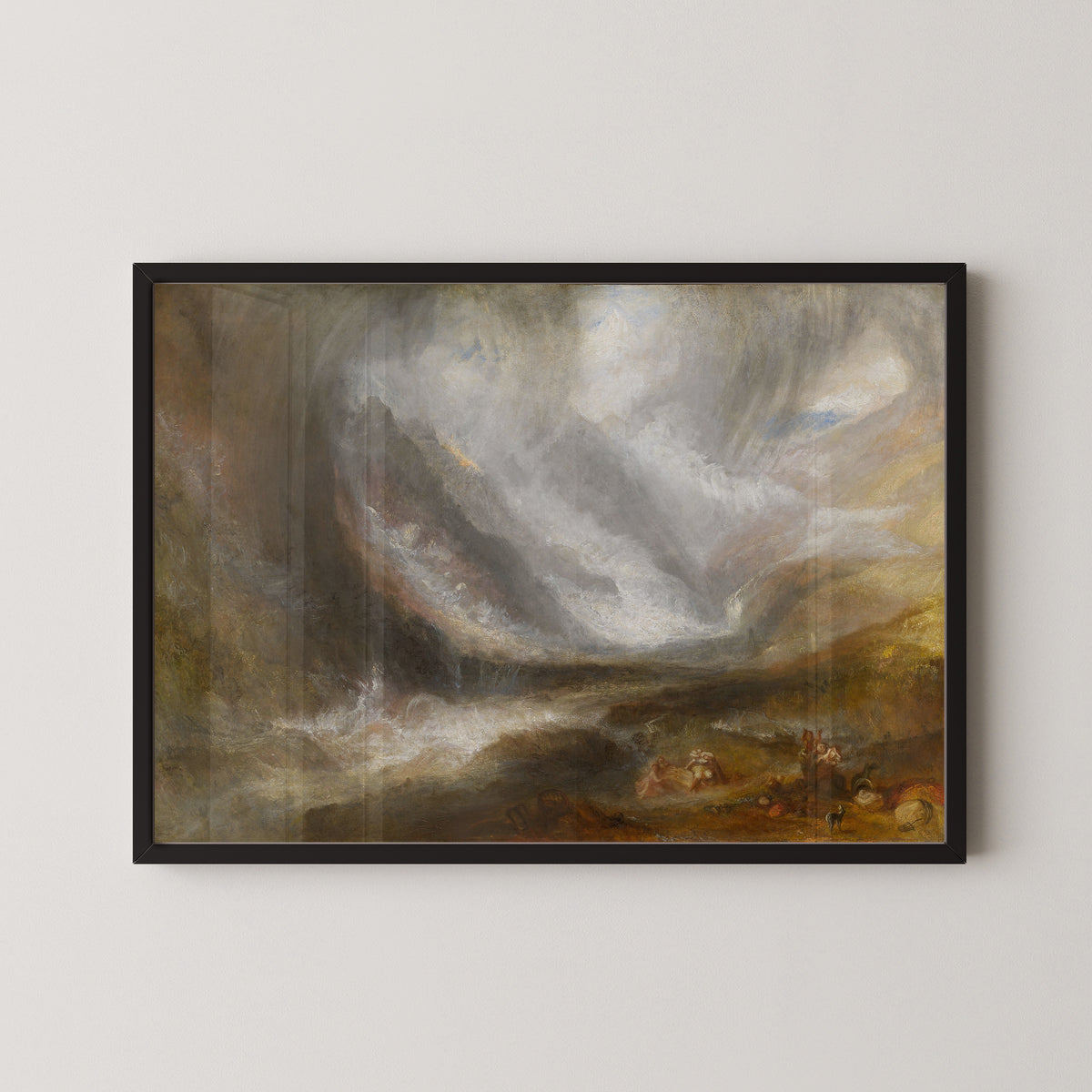 J.M.W. Turner — Valley of Aosta: Snowstorm, Avalanche, and Thunderstorm | Landscape Fine Art Print