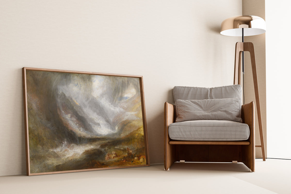 J.M.W. Turner — Valley of Aosta: Snowstorm, Avalanche, and Thunderstorm | Landscape Fine Art Print