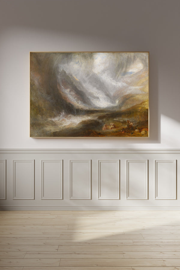 J.M.W. Turner — Valley of Aosta: Snowstorm, Avalanche, and Thunderstorm | Landscape Fine Art Print