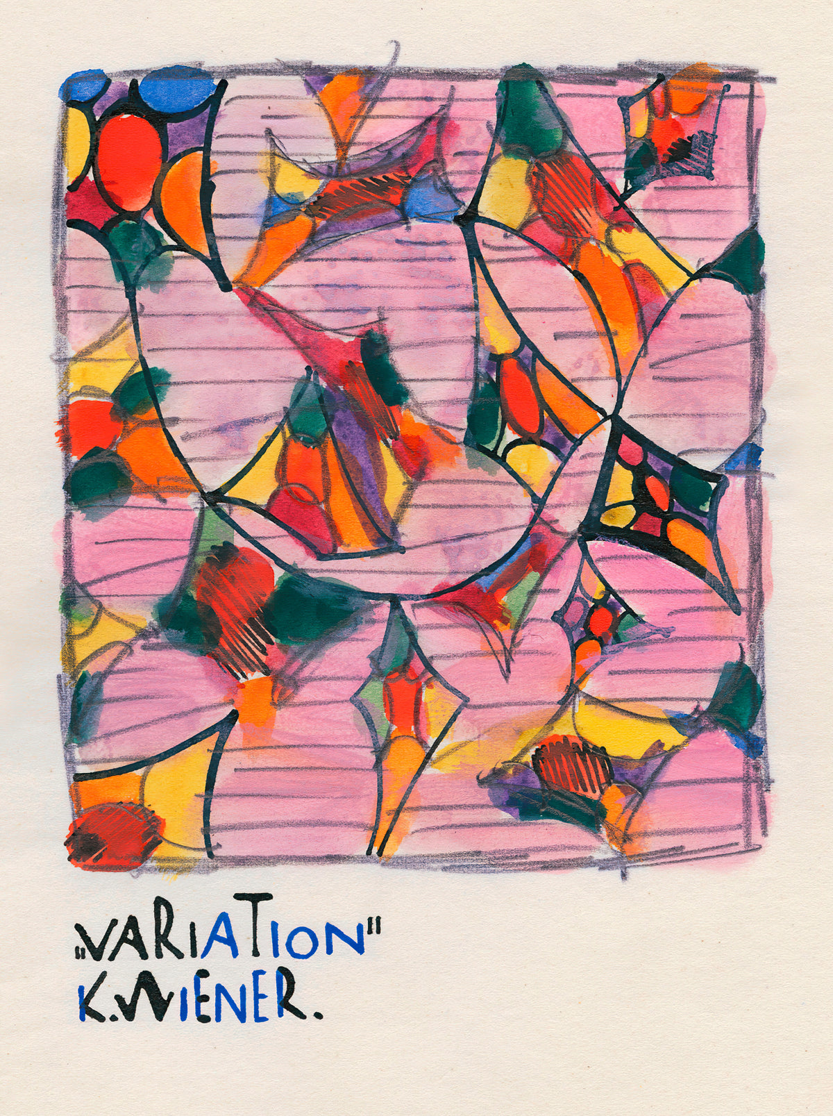 Karl Wiener — Variation | Abstract Art Print