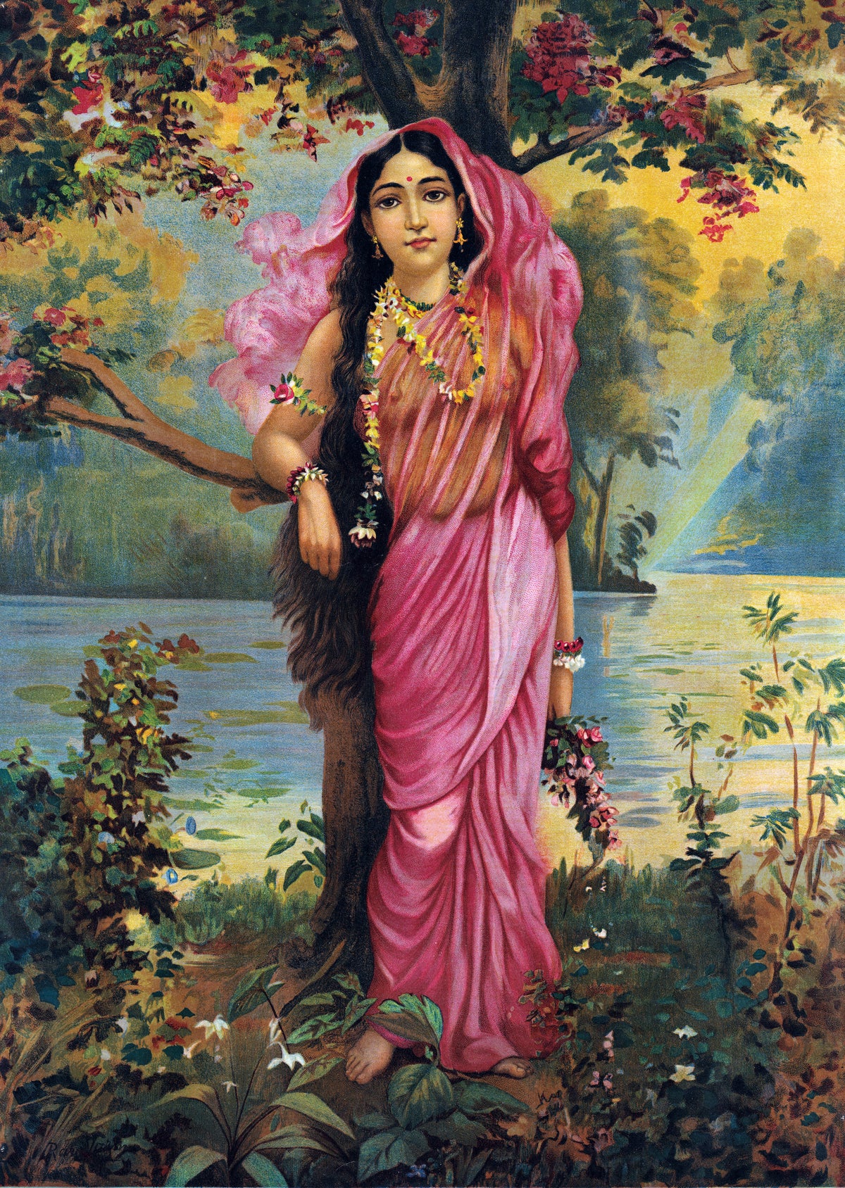 Ravi Varma Press — Vasantika | Fine Art Print