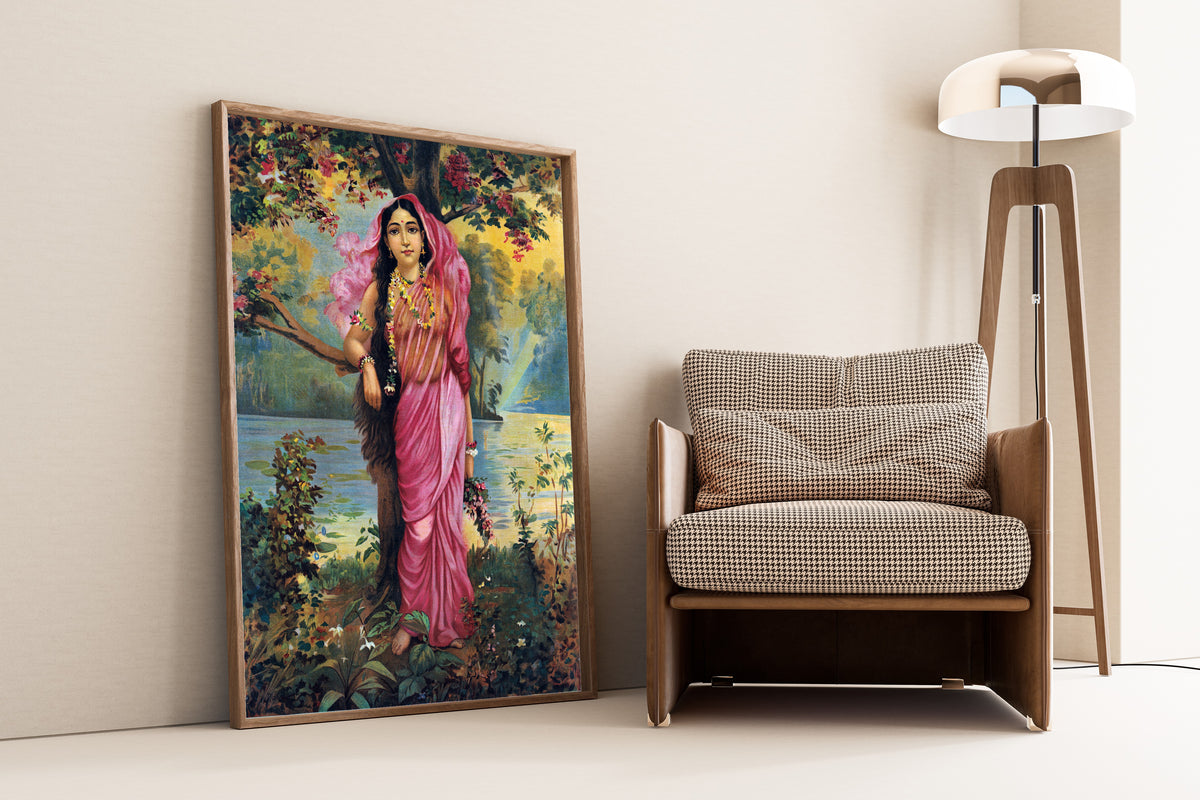 Ravi Varma Press — Vasantika | Fine Art Print