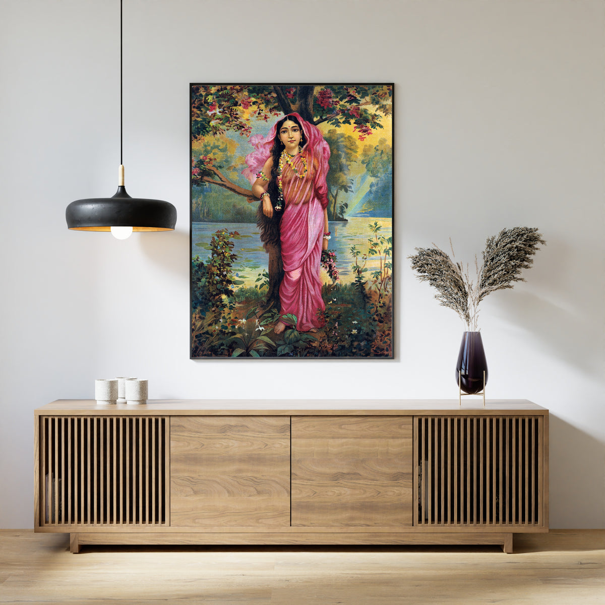 Ravi Varma Press — Vasantika | Fine Art Print