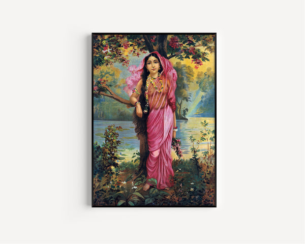 Ravi Varma Press — Vasantika | Fine Art Print
