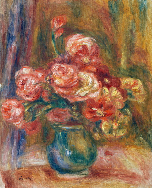 Pierre-Auguste Renoir — Vase of Roses | Fine Art Print