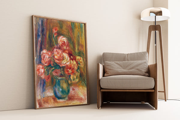 Pierre-Auguste Renoir — Vase of Roses | Fine Art Print