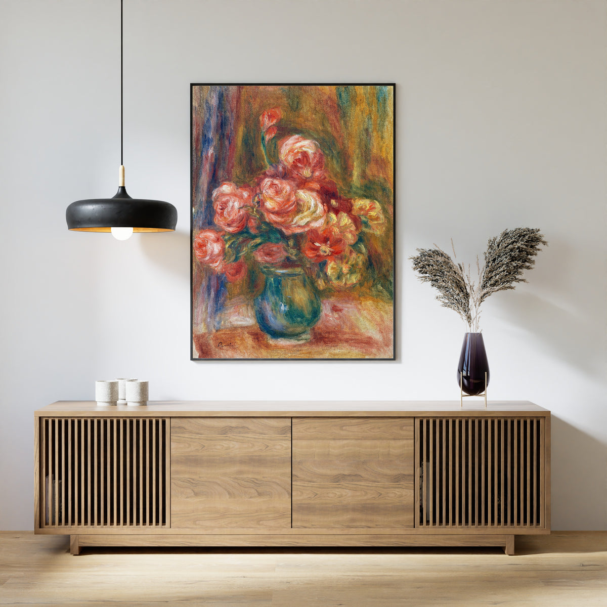 Pierre-Auguste Renoir — Vase of Roses | Fine Art Print