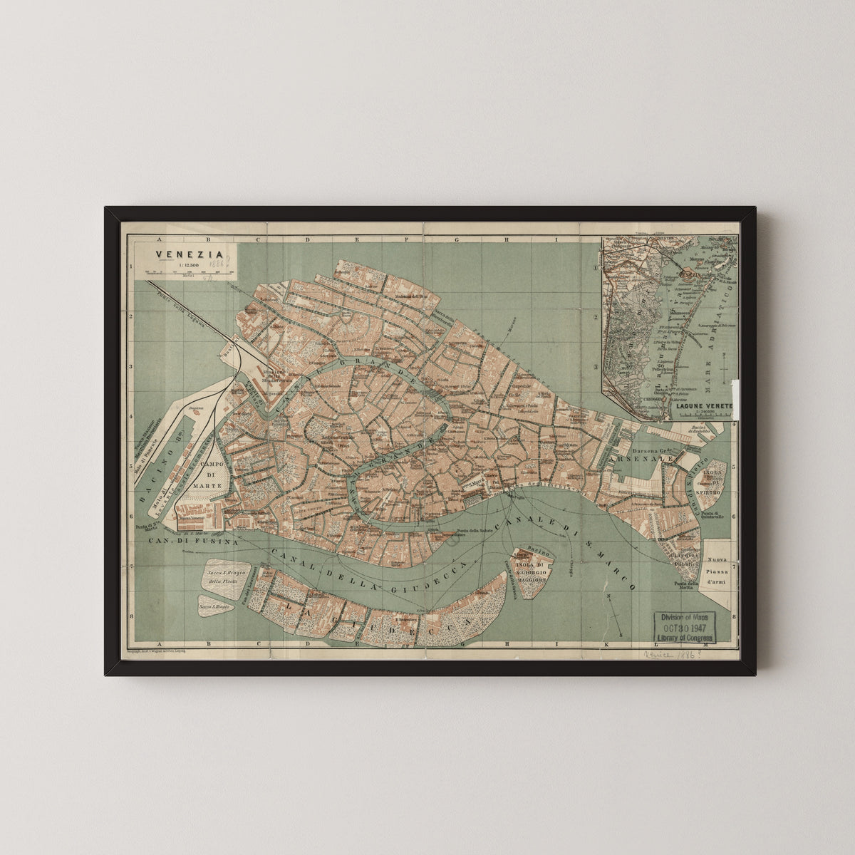 Wagner & Debes — Venezia | Antique City Plan Print