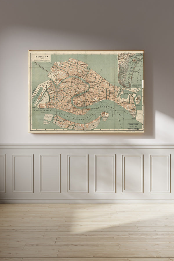 Wagner & Debes — Venezia | Antique City Plan Print
