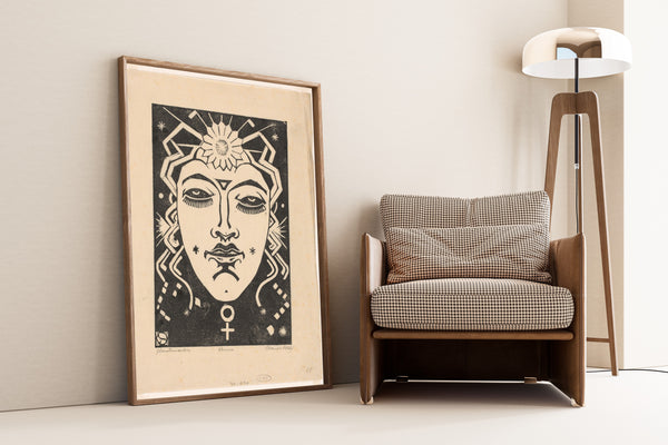 Henri van der Stok — Venus | Art Deco Woodcut Print