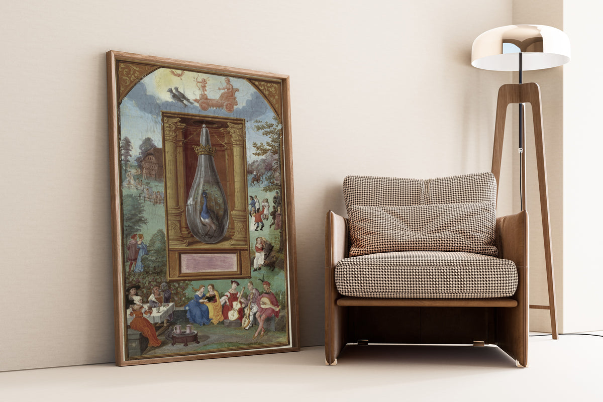 Splendor Solis — Venus and Her Children | Illuminated Manuscript Print
