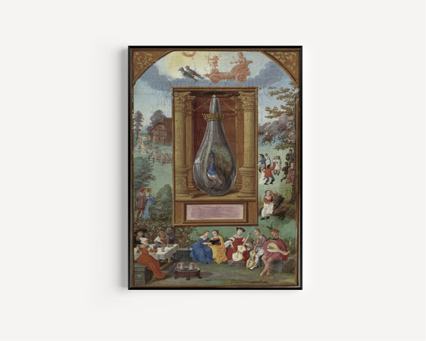 Splendor Solis — Venus and Her Children | Illuminated Manuscript Print