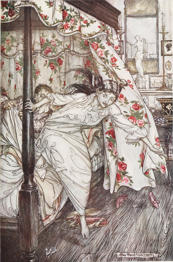 Arthur Rackham — Venus and the Cat | Fable Illustration Print