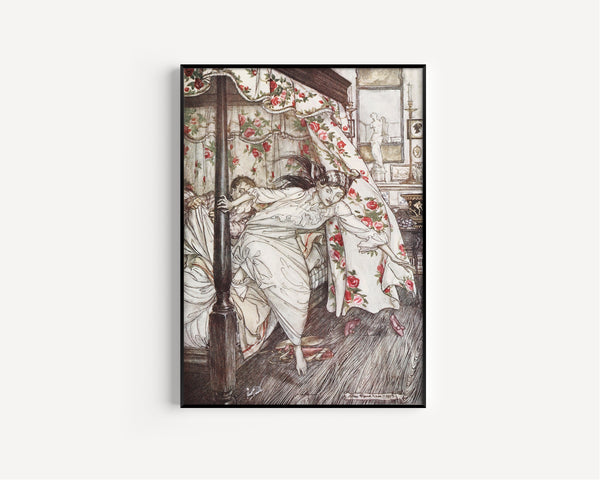 Arthur Rackham — Venus and the Cat | Fable Illustration Print
