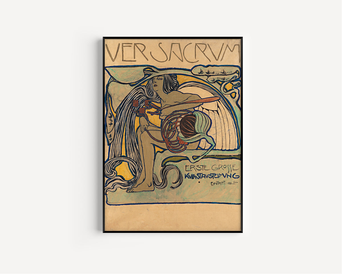 Koloman Moser — Ver Sacrum cover, Erste Grosse Kunstausstellung | Fine Art Print