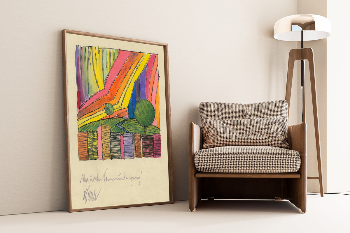 Karl Wiener — Verrückter Sonnenuntergang (Crazy Sunset) | Modernist Landscape Print