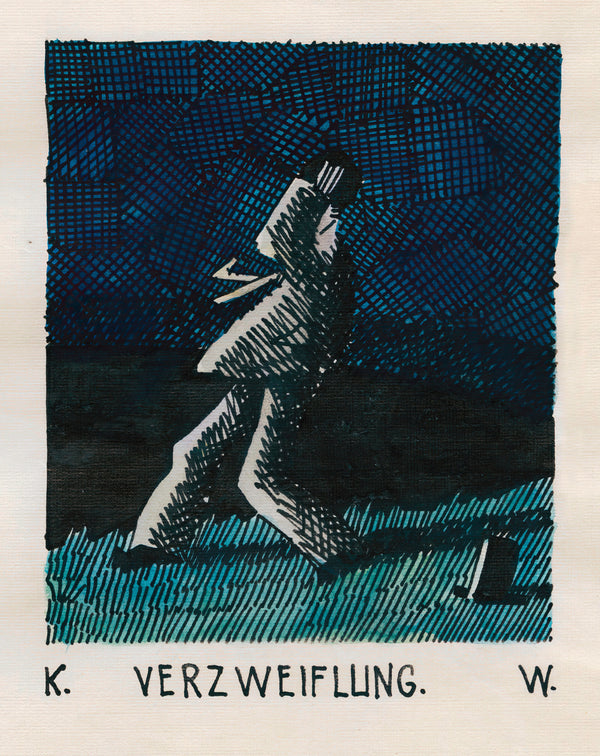 Karl Wiener — Verzweiflung (Despair, with a Fallen Top Hat) | Expressionist Art Print