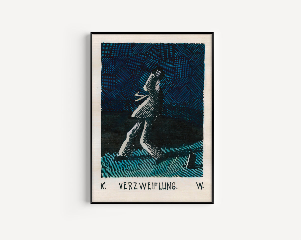 Karl Wiener — Verzweiflung (Despair, with a Fallen Top Hat) | Expressionist Art Print