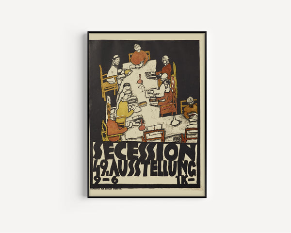 Egon Schiele — Vienna Secession 49th Exhibition Poster | Vintage Poster Print