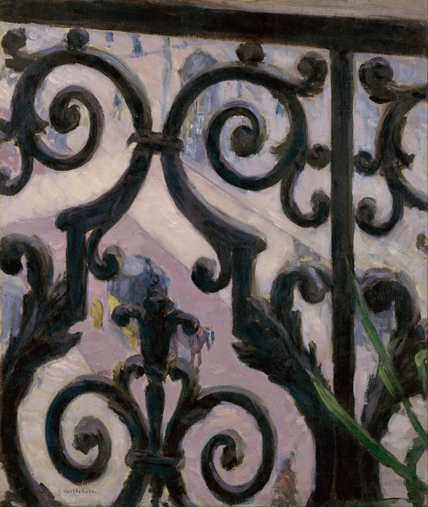 Gustave Caillebotte — View Seen Through a Balcony | Fine Art Print