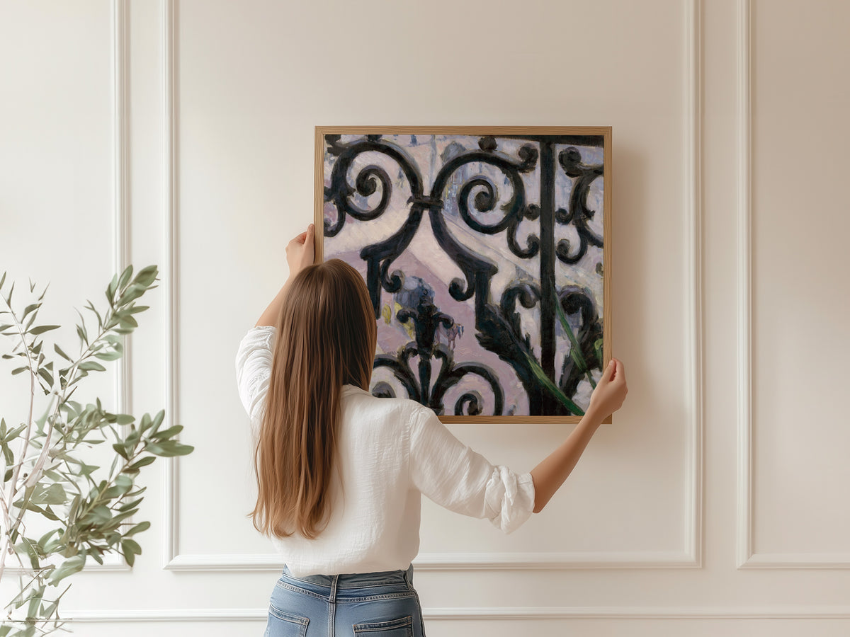 Gustave Caillebotte — View Seen Through a Balcony | Fine Art Print