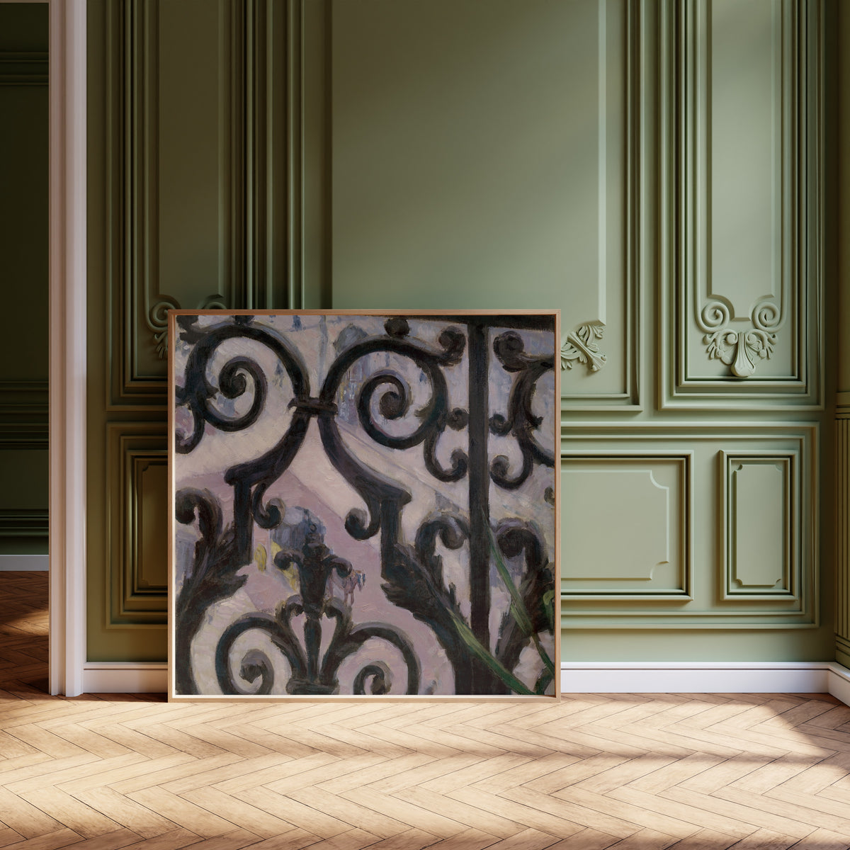 Gustave Caillebotte — View Seen Through a Balcony | Fine Art Print