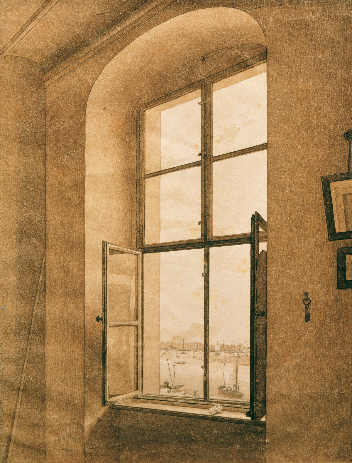 Caspar David Friedrich — View from the Artist's Studio | Fine Art Print