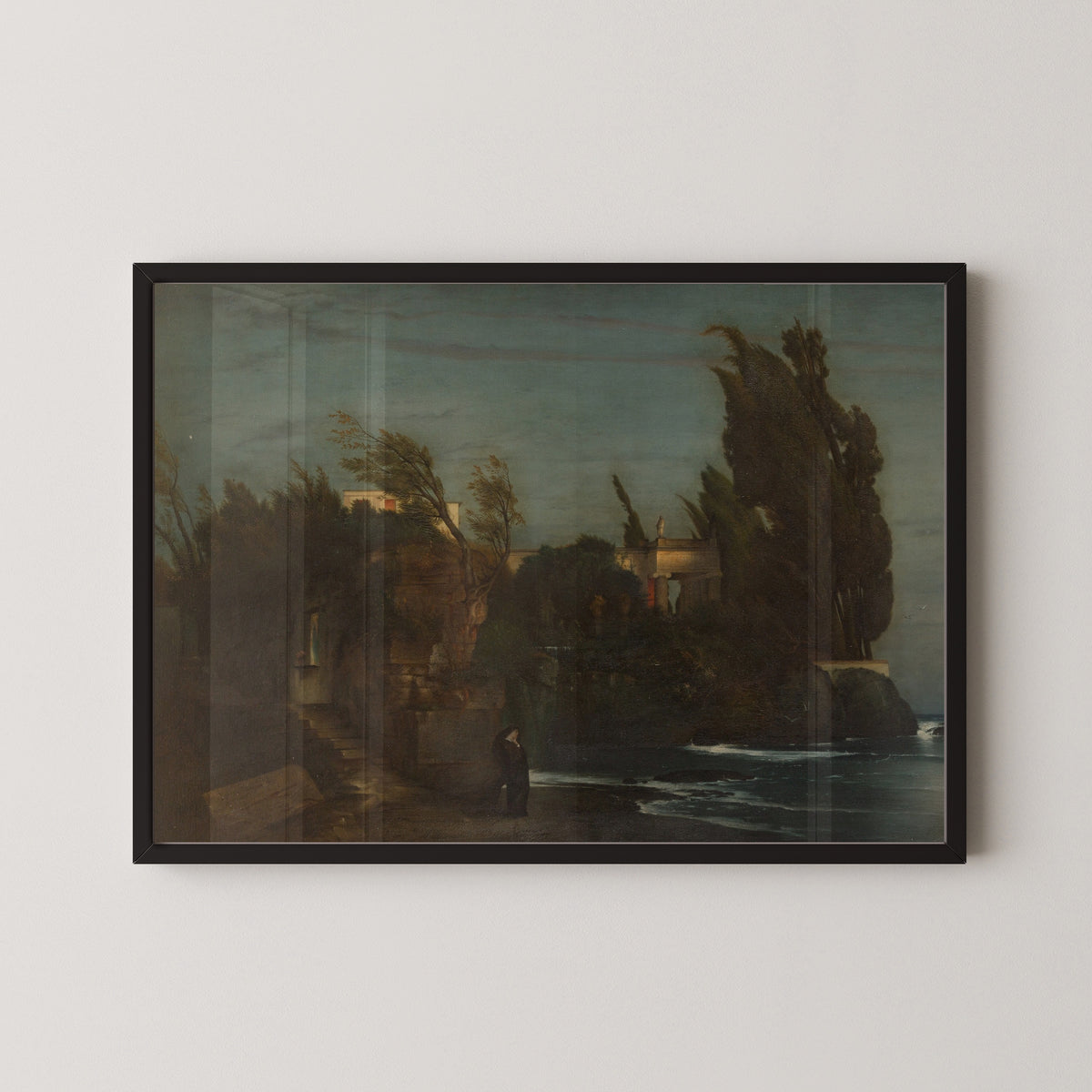 Arnold Böcklin — Villa by the Sea (Pale Green Sky) | Symbolist Art Print
