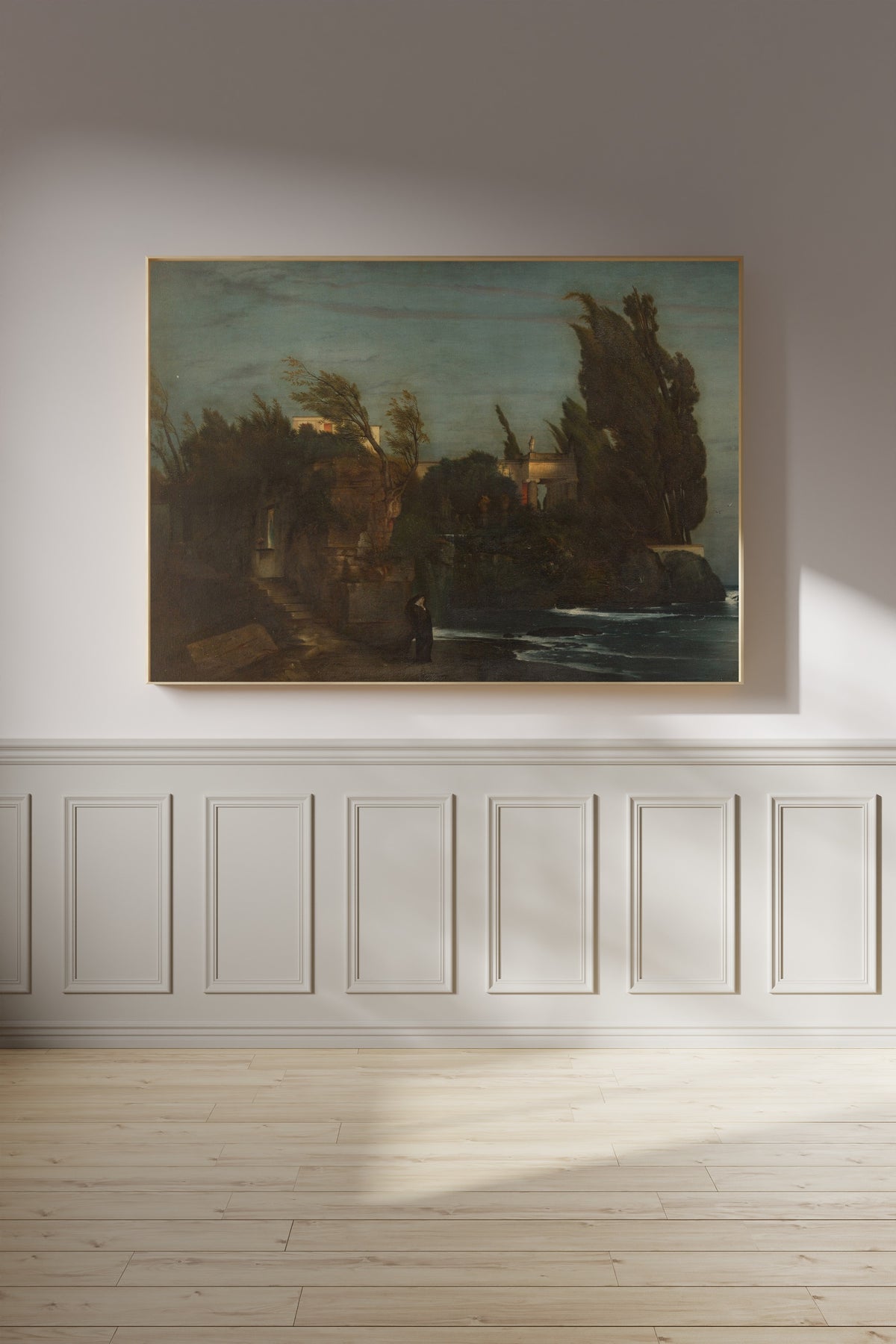Arnold Böcklin — Villa by the Sea (Pale Green Sky) | Symbolist Art Print