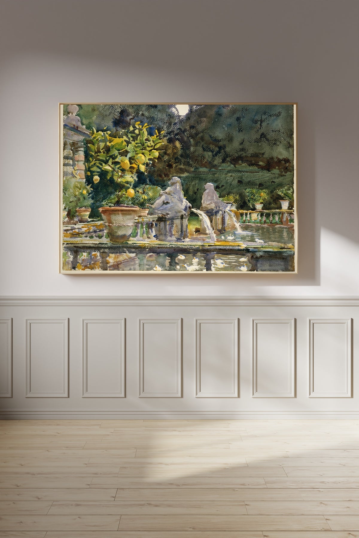 John Singer Sargent — Villa di Marlia, Lucca: A Fountain | Fine Art Print