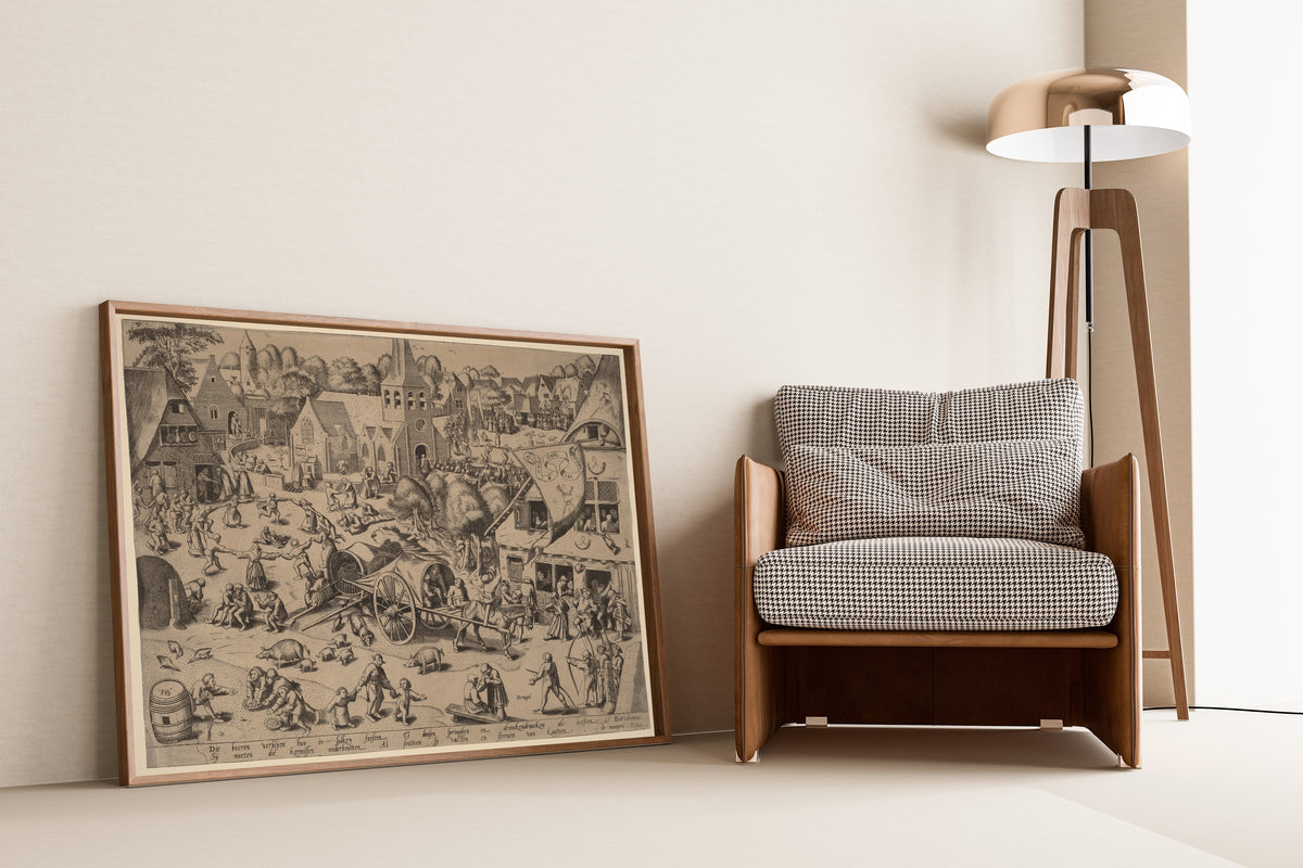 Pieter Bruegel the Elder — Village Fair at Hoboken | Engraving Print