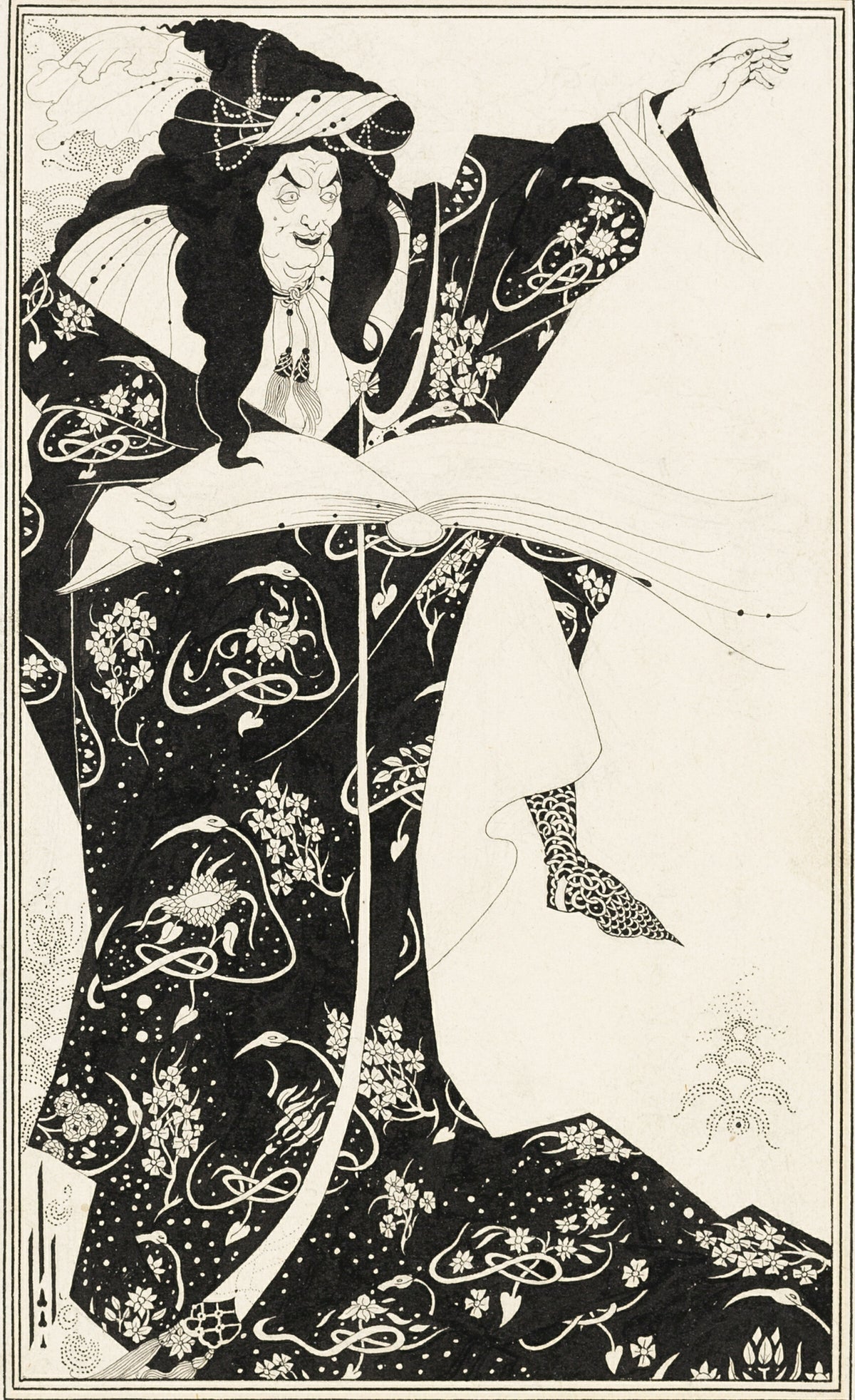 Aubrey Beardsley — Virgilius the Sorcerer | Art Nouveau Illustration Print