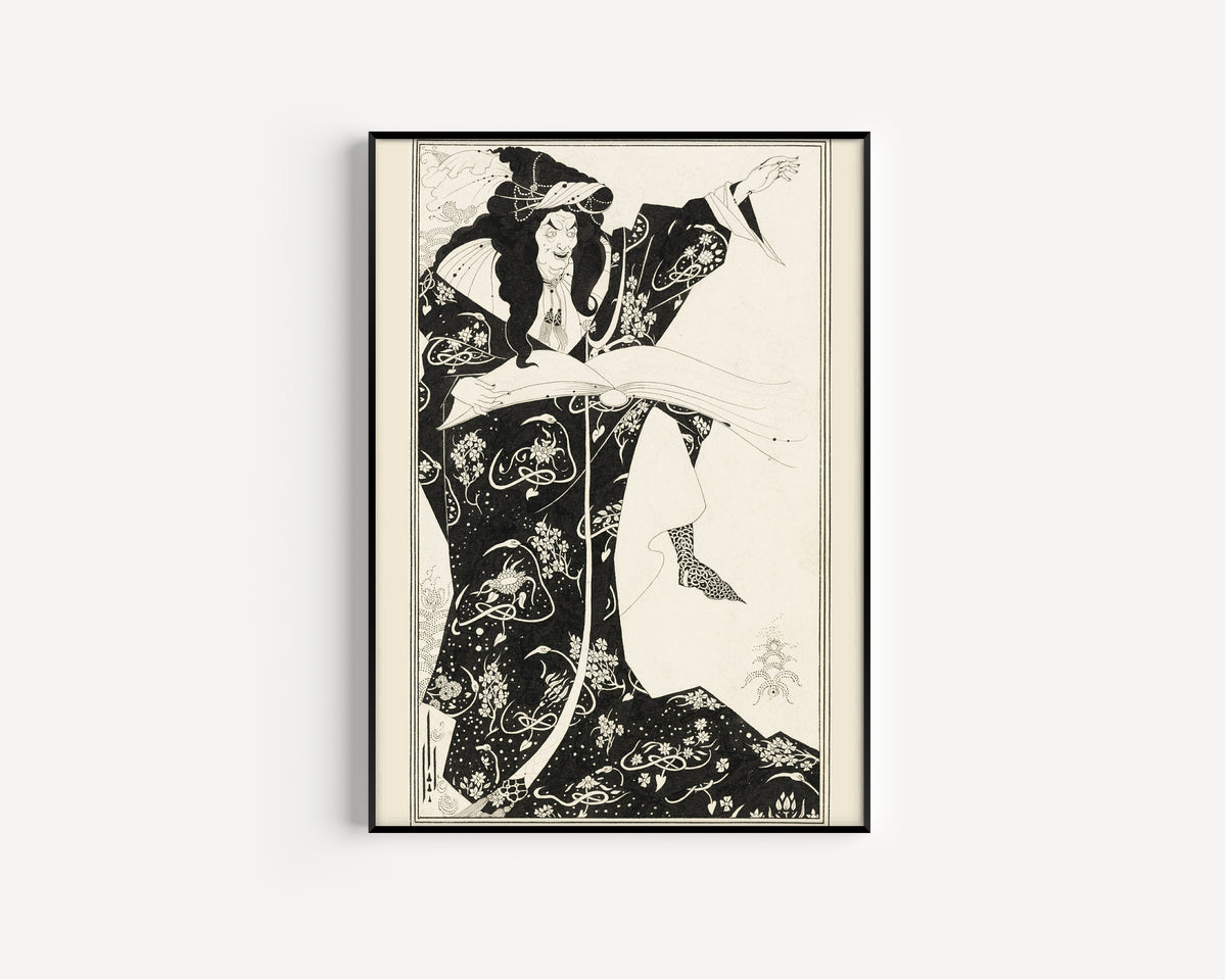 Aubrey Beardsley — Virgilius the Sorcerer | Art Nouveau Illustration Print