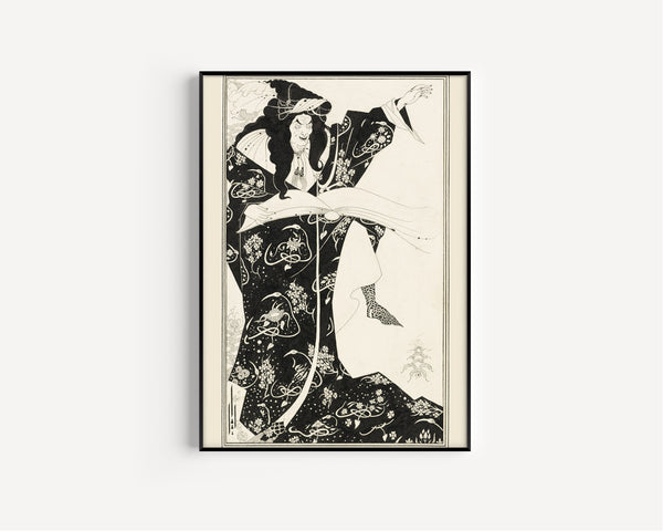 Aubrey Beardsley — Virgilius the Sorcerer | Art Nouveau Illustration Print