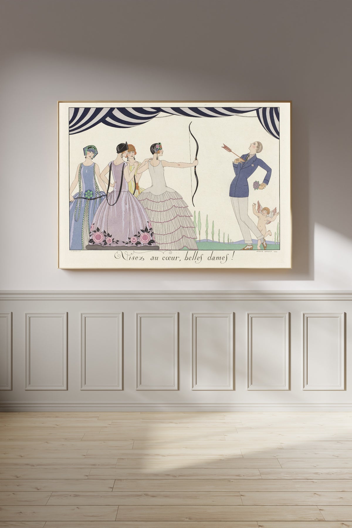 George Barbier — Visez au cœur, belles dames! | Art Deco Fashion Print