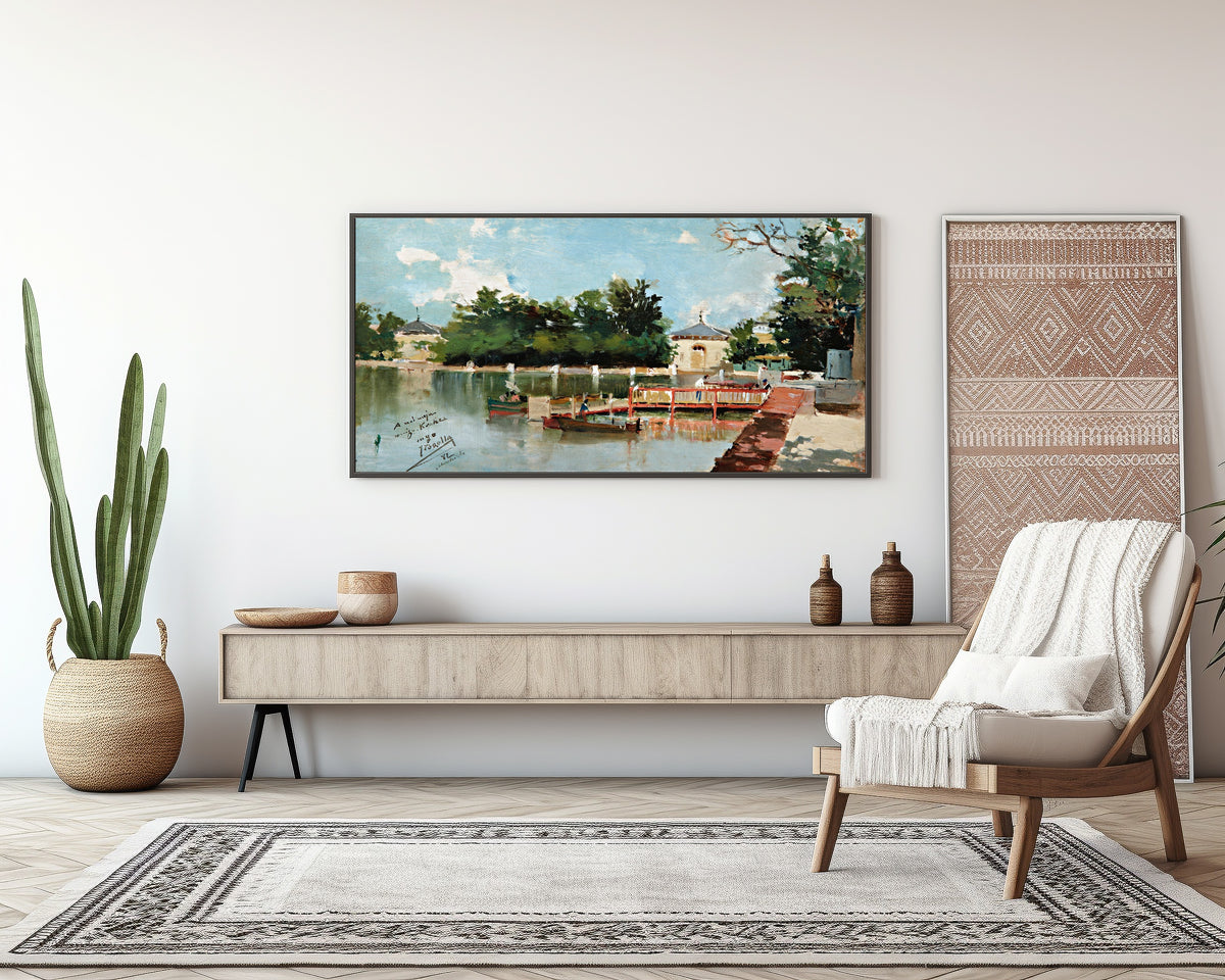 Joaquín Sorolla — The Jetty in the Retiro Gardens, Madrid | Fine Art Print