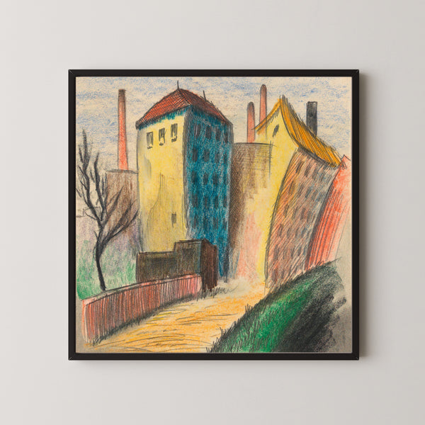 Karl Wiener — Vorstadt II (Suburb II) | Expressionist Art Print