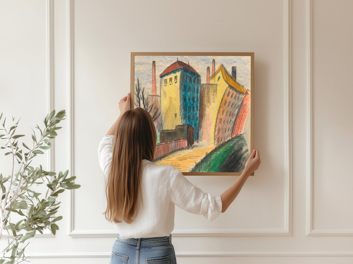 Karl Wiener — Vorstadt II (Suburb II) | Expressionist Art Print