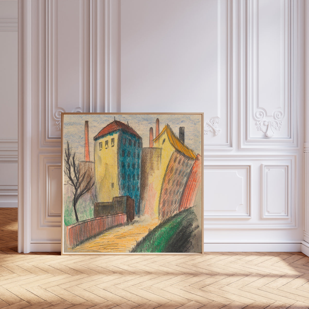 Karl Wiener — Vorstadt II (Suburb II) | Expressionist Art Print