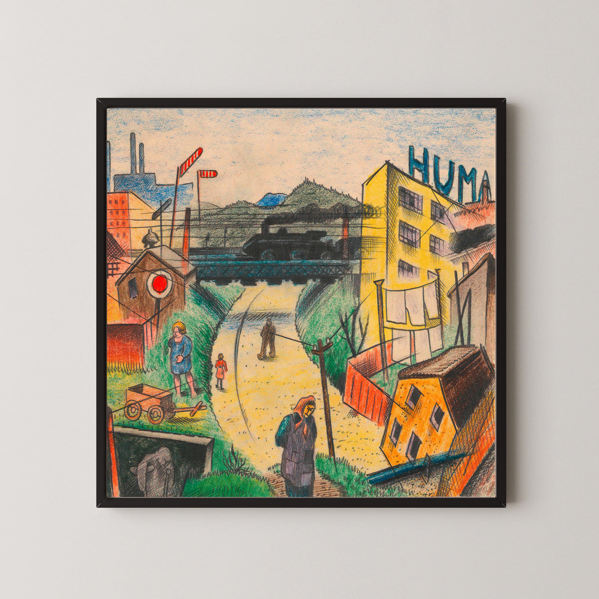 Karl Wiener — Vorstadt V (Suburb V) | Expressionist Art Print